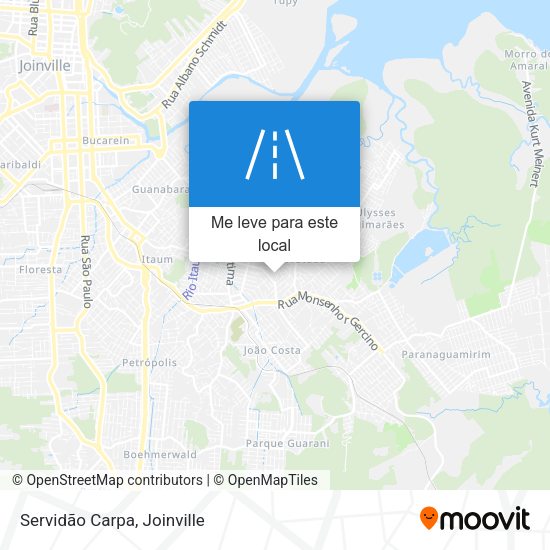 Servidão Carpa mapa