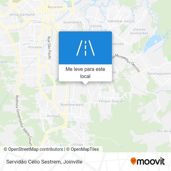 Servidão Célio Sestrem mapa