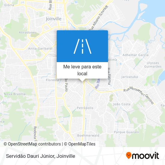Servidão Dauri Júnior mapa