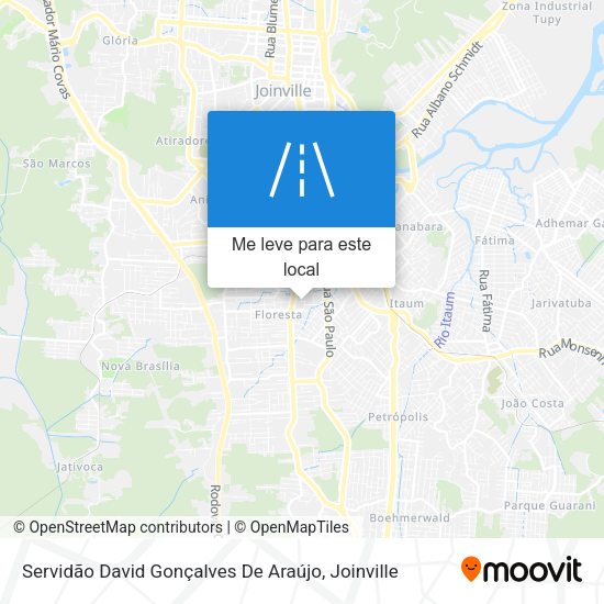 Servidão David Gonçalves De Araújo mapa