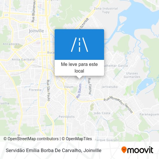 Servidão Emília Borba De Carvalho mapa