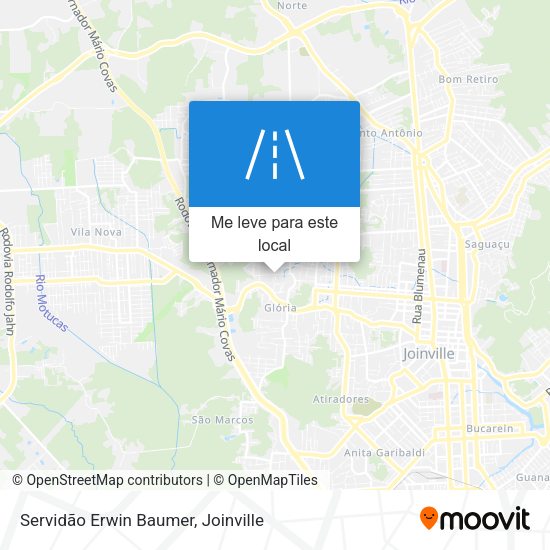 Servidão Erwin Baumer mapa