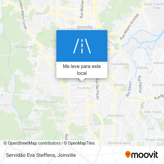Servidão Eva Steffens mapa
