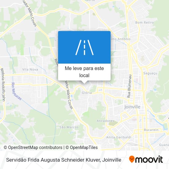 Servidão Frida Augusta Schneider Kluver mapa