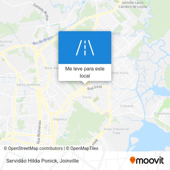 Servidão Hilda Ponick mapa