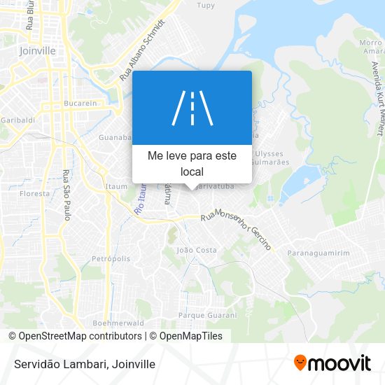 Servidão Lambari mapa