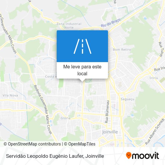 Servidão Leopoldo Eugênio Laufer mapa