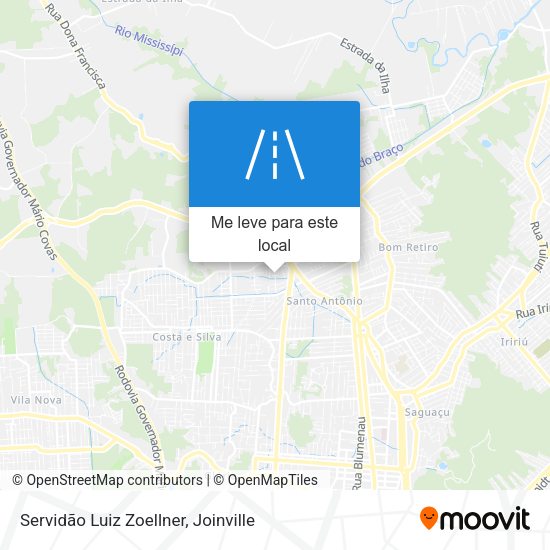 Servidão Luiz Zoellner mapa