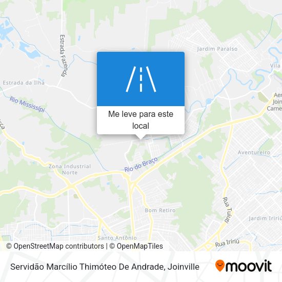 Servidão Marcílio Thimóteo De Andrade mapa