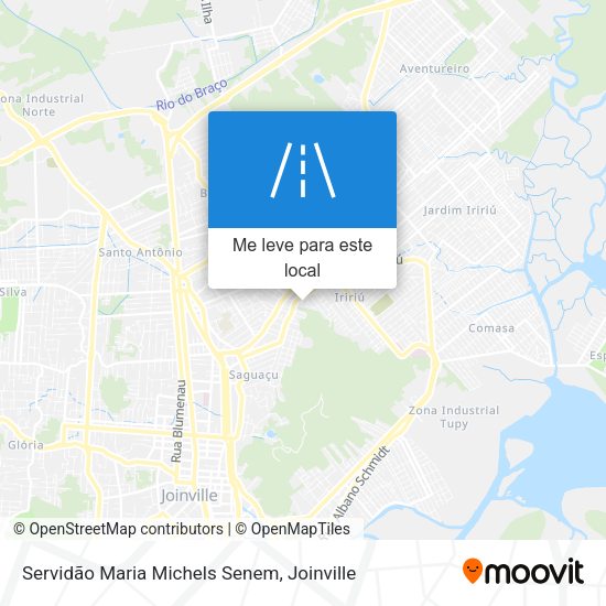 Servidão Maria Michels Senem mapa