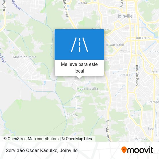 Servidão Oscar Kasulke mapa