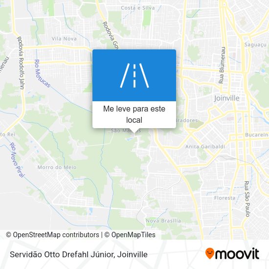 Servidão Otto Drefahl Júnior mapa