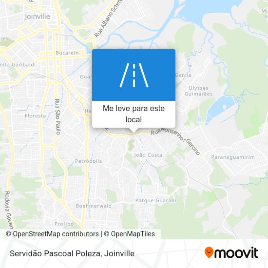 Servidão Pascoal Poleza mapa
