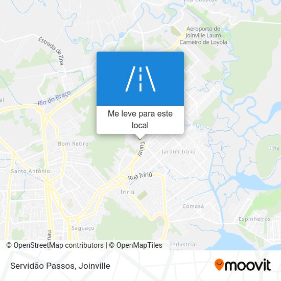 Servidão Passos mapa