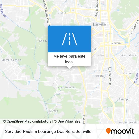Servidão Paulina Lourenço Dos Reis mapa