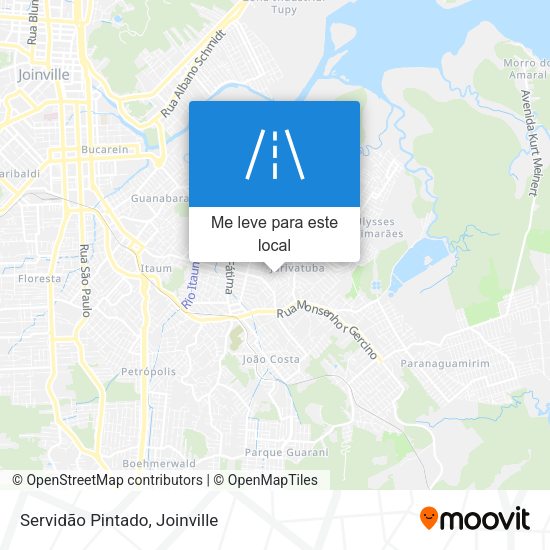 Servidão Pintado mapa