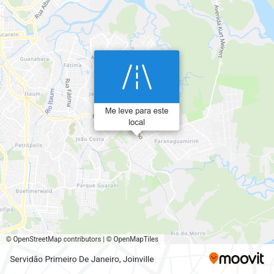 Servidão Primeiro De Janeiro mapa