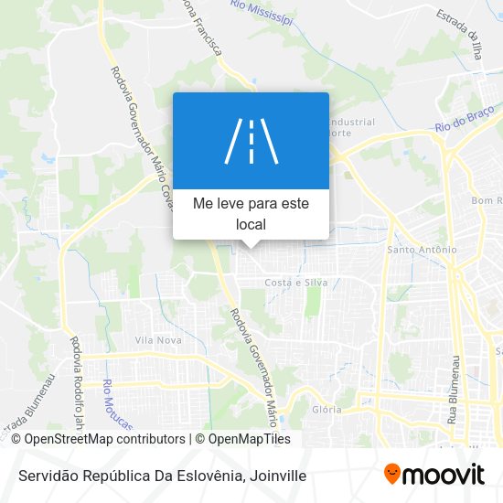 Servidão República Da Eslovênia mapa