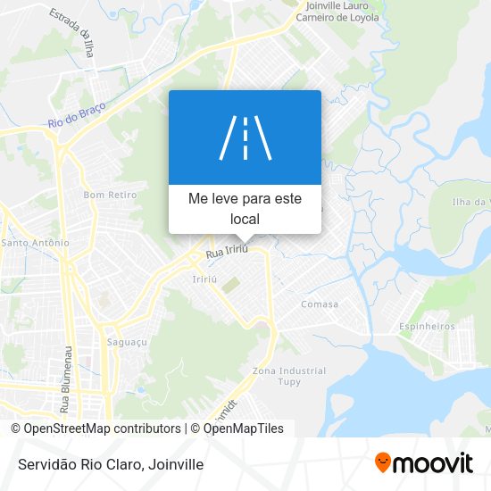 Servidão Rio Claro mapa