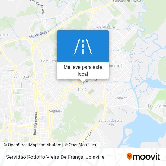 Servidão Rodolfo Vieira De França mapa