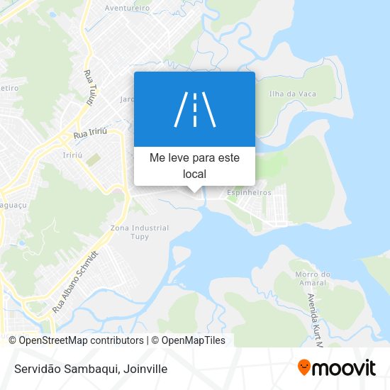 Servidão Sambaqui mapa