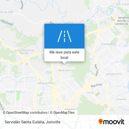 Servidão Santa Eulália mapa