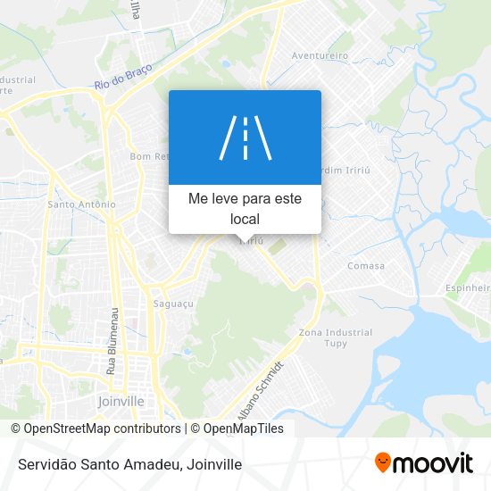 Servidão Santo Amadeu mapa