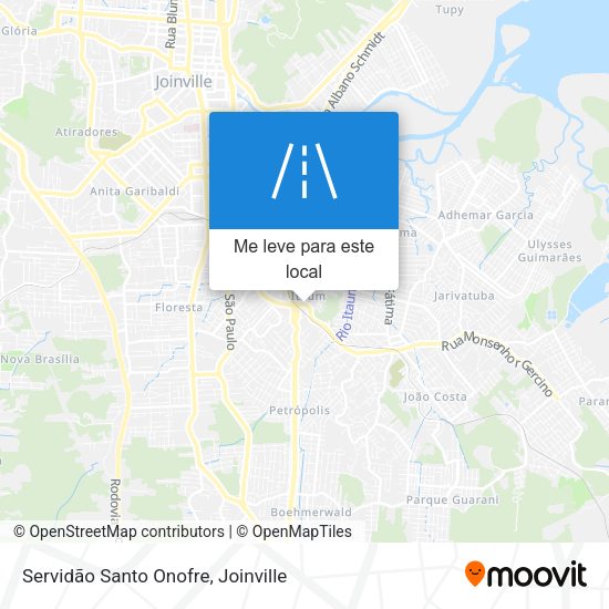 Servidão Santo Onofre mapa