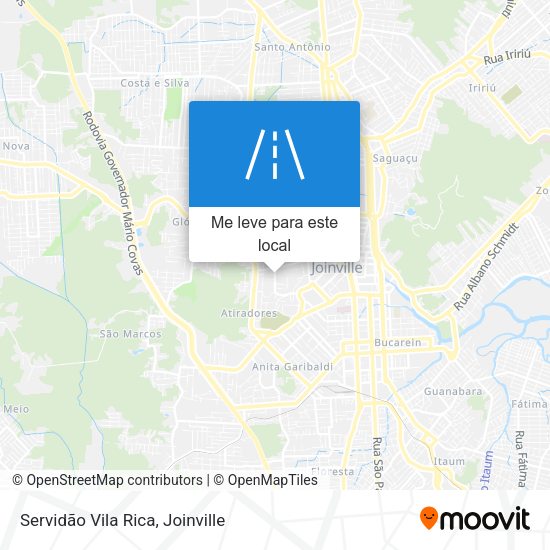 Servidão Vila Rica mapa