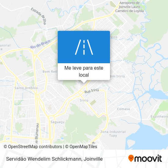 Servidão Wendelim Schlickmann mapa