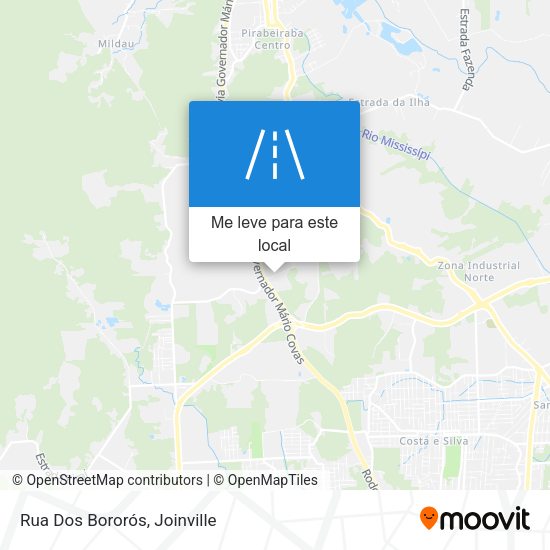 Rua Dos Bororós mapa