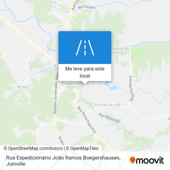 Rua Expedicionário João Ramos Boegershausen mapa