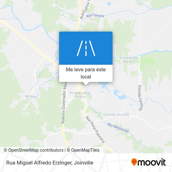 Rua Miguel Alfredo Erzinger mapa