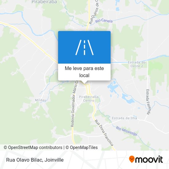 Rua Olavo Bilac mapa
