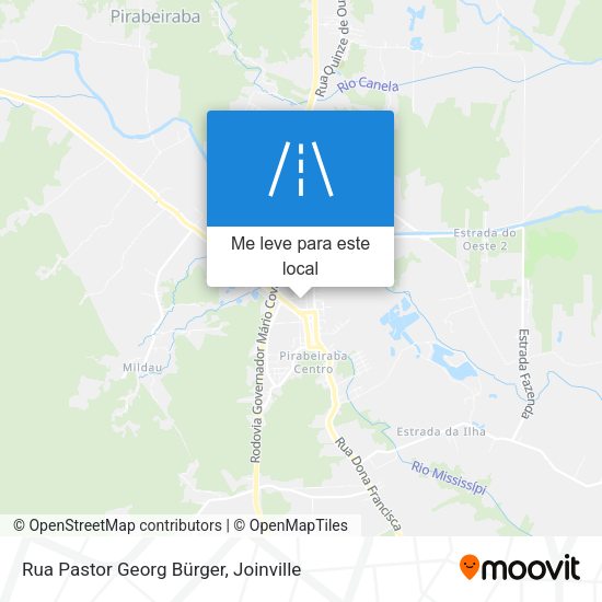 Rua Pastor Georg Bürger mapa