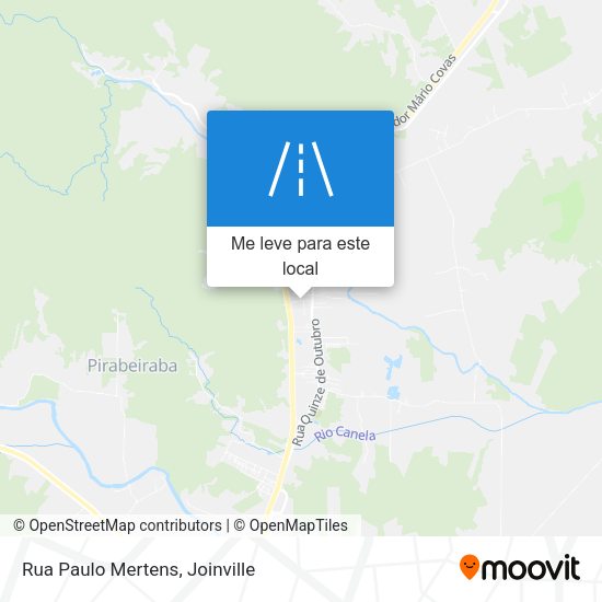 Rua Paulo Mertens mapa