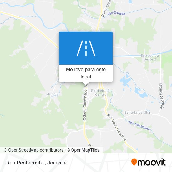 Rua Pentecostal mapa