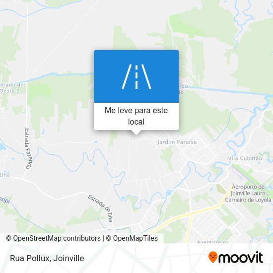 Rua Pollux mapa