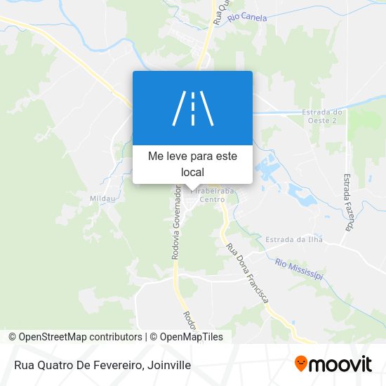 Rua Quatro De Fevereiro mapa