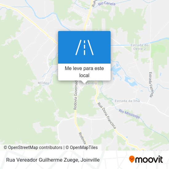 Rua Vereador Guilherme Zuege mapa