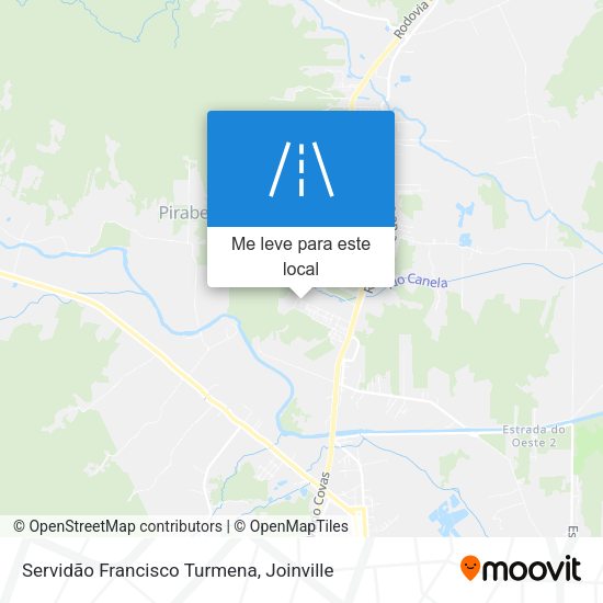 Servidão Francisco Turmena mapa