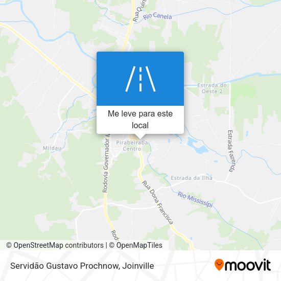 Servidão Gustavo Prochnow mapa