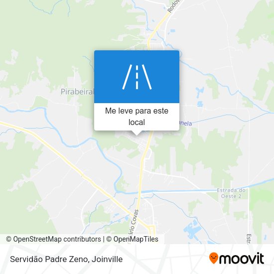Servidão Padre Zeno mapa