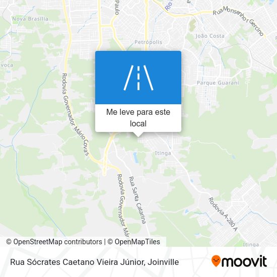 Rua Sócrates Caetano Vieira Júnior mapa