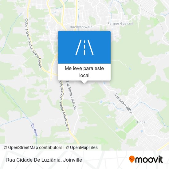 Rua Cidade De Luziânia mapa