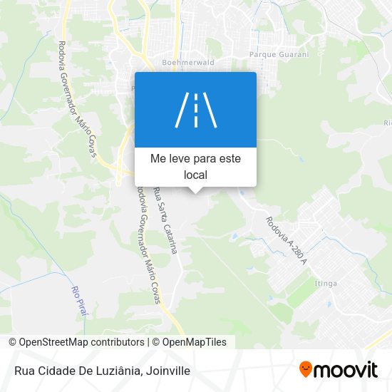 Rua Cidade De Luziânia mapa