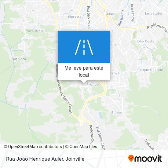 Rua João Henrique Auler mapa