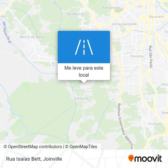 Rua Isaías Bett mapa