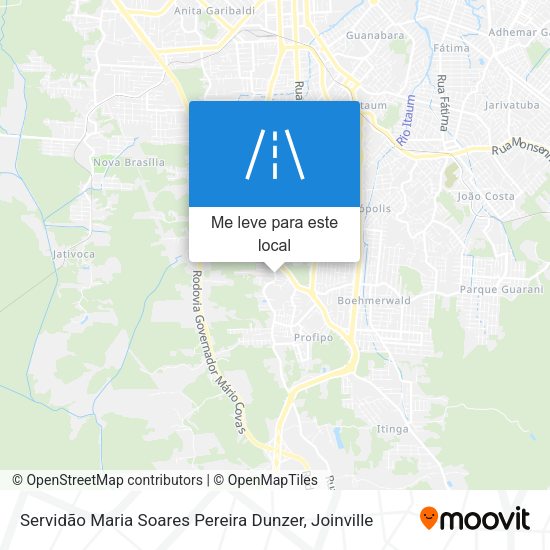 Servidão Maria Soares Pereira Dunzer mapa