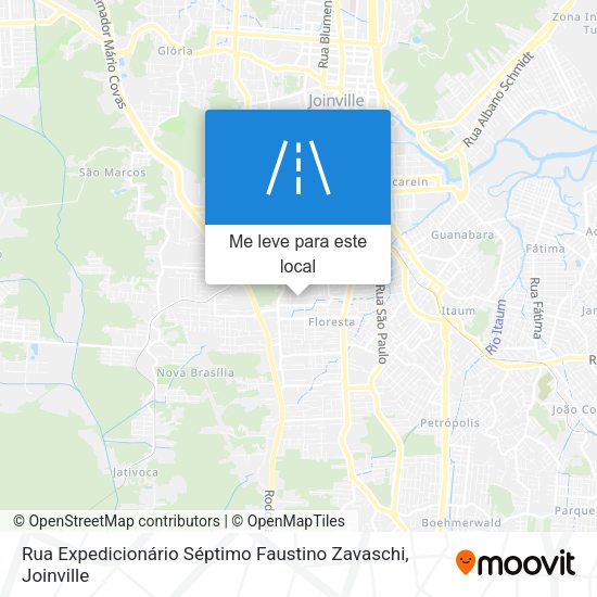 Rua Expedicionário Séptimo Faustino Zavaschi mapa